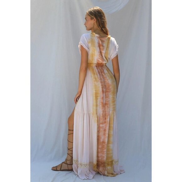 Jen's Pirate Booty Kozmic Flirty Dress in Desert Sun Astral Tie Dye XSmall New - Picture 13 of 14